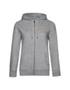 FOR PLEASURE MIT GOLDENEM BUCHSTABEN  DAMEN ZIPPED HOODIE | PERSONALISIERBAR MIT DEINEM EIGENEN PFERDE- ODER TIERNAMEN