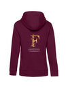 FOR PLEASURE MIT GOLDENEM BUCHSTABEN  DAMEN ZIPPED HOODIE | PERSONALISIERBAR MIT DEINEM EIGENEN PFERDE- ODER TIERNAMEN