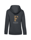 FOR PLEASURE MIT GOLDENEM BUCHSTABEN  DAMEN ZIPPED HOODIE | PERSONALISIERBAR MIT DEINEM EIGENEN PFERDE- ODER TIERNAMEN