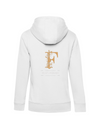 FOR PLEASURE MIT GOLDENEM BUCHSTABEN  DAMEN ZIPPED HOODIE | PERSONALISIERBAR MIT DEINEM EIGENEN PFERDE- ODER TIERNAMEN