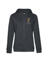 FOR PLEASURE MIT GOLDENEM BUCHSTABEN  DAMEN ZIPPED HOODIE | PERSONALISIERBAR MIT DEINEM EIGENEN PFERDE- ODER TIERNAMEN
