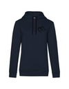 FUNKY FRED MIT HERZ DAMEN HOODIE | PERSONALISIERBAR MIT DEINEM EIGENEN PFERDE- ODER TIERNAMEN