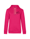 FUNKY FRED MIT HERZ DAMEN HOODIE | PERSONALISIERBAR MIT DEINEM EIGENEN PFERDE- ODER TIERNAMEN