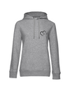 FUNKY FRED MIT HERZ DAMEN HOODIE | PERSONALISIERBAR MIT DEINEM EIGENEN PFERDE- ODER TIERNAMEN