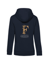 FOR PLEASURE MIT GOLDENEM BUCHSTABEN  DAMEN ZIPPED HOODIE | PERSONALISIERBAR MIT DEINEM EIGENEN PFERDE- ODER TIERNAMEN