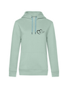 FUNKY FRED MIT HERZ DAMEN HOODIE | PERSONALISIERBAR MIT DEINEM EIGENEN PFERDE- ODER TIERNAMEN