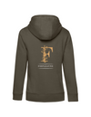FOR PLEASURE MIT GOLDENEM BUCHSTABEN  DAMEN ZIPPED HOODIE | PERSONALISIERBAR MIT DEINEM EIGENEN PFERDE- ODER TIERNAMEN