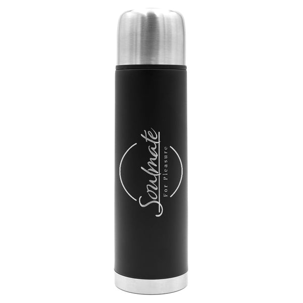 Âme sœur | Bouteille Thermos Personnalisée Noir